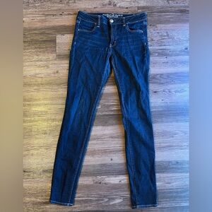 American Eagle Stretch Dark Wash Jegging - Size 8 Long